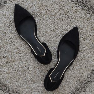 Black Zara d’Orsay flats